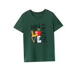 Maxbell Maxbell Women's T Shirt Summer Fashion Basic Tee Shirt for Walking Camping Commuting S Green
