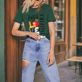 Maxbell Maxbell Women's T Shirt Summer Fashion Basic Tee Shirt for Walking Camping Commuting S Green