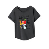 Maxbell Maxbell Women's T Shirt Summer Clothing Casual Basic Tee for Street Commuting Office XXL