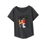 Maxbell Maxbell Women's T Shirt Summer Clothing Casual Basic Tee for Street Commuting Office XXL