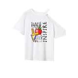 Maxbell Maxbell Women's T Shirt Summer Streetwear Short Sleeve Top for Vacation Trip Walking S
