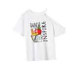 Maxbell Maxbell Women's T Shirt Summer Streetwear Short Sleeve Top for Vacation Trip Walking S