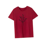 Maxbell Maxbell Women's T Shirt Summer Souvenir Crewneck Shirt for Backpacking Walking Work S Red