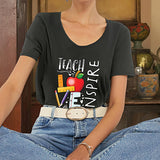 Maxbell Maxbell Women's T Shirt Summer Simple Breathable Basic Tee for Commuting Travel Work S Grey