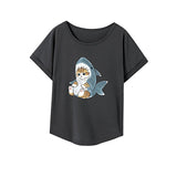 Maxbell Maxbell Women's T Shirt Summer Soft Basic Tee Shirt for Commuting Daily Wear Holiday S