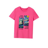 Maxbell Maxbell Womens T Shirt Summer Clothing Crewneck Tee for Backpacking Traveling Street S Rose Pink