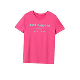 Maxbell Maxbell Women's T Shirt Summer Casual Soft Basic Tee for Commuting Traveling Holiday XXL Rose Pink