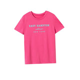 Maxbell Maxbell Women's T Shirt Summer Casual Soft Basic Tee for Commuting Traveling Holiday XXL Rose Pink