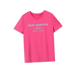 Maxbell Maxbell Women's T Shirt Summer Casual Soft Basic Tee for Commuting Traveling Holiday XXL Rose Pink