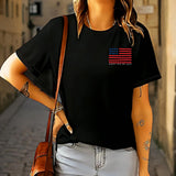 Maxbell Maxbell Women's T Shirt Summer Casual Fashion Basic Tee for Travel Holiday Commuting S Black