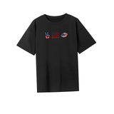 Maxbell Maxbell Women's T Shirt Summer Clothes Neck Tee for Work Vacation Beach XL Black