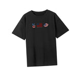 Maxbell Maxbell Women's T Shirt Summer Clothes Neck Tee for Work Vacation Beach XL Black