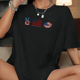 Maxbell Maxbell Women's T Shirt Summer Clothes Neck Tee for Work Vacation Beach XL Black