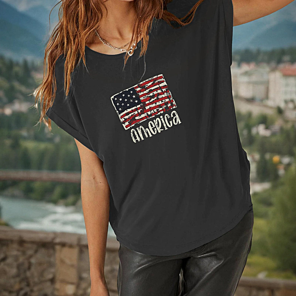 Maxbell Women's T Shirt Summer Female Crew Neck Shirt for Travel Backpacking Camping M