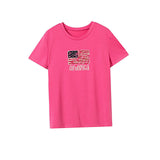 Maxbell Maxbell Women's T Shirt Summer Ladies Breathable Basic Tee for Commuting Office Work S Rose Pink