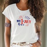 Maxbell Maxbell Womens T Shirt Summer Ladies Sportswear Basic Tee for Travel Shopping Sports XXL