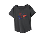 Maxbell Maxbell Womens T Shirt Summer Fashion Female Crewneck Tee for Trip Holiday Commuting XL