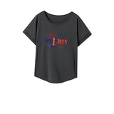 Maxbell Maxbell Womens T Shirt Summer Fashion Female Crewneck Tee for Trip Holiday Commuting XXL