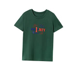 Maxbell Maxbell Women's T Shirt Summer Neck Basic Tee for Work Vacation Traveling S Green