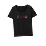 Maxbell Maxbell T Shirt for Women Summer Ladies Crew Neck Tee for Sports Backpacking Walking XL Black