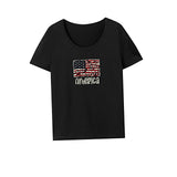 Maxbell Maxbell T Shirt for Women Summer Ladies Crew Neck Shirt for Backpacking Beach Office S Black