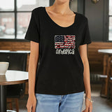 Maxbell Maxbell T Shirt for Women Summer Ladies Crew Neck Shirt for Backpacking Beach Office S Black