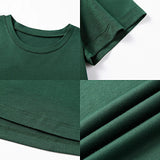 Maxbell Maxbell T Shirt for Women Summer Ladies Summer Tops for Commuting Walking Daily Wear S Green