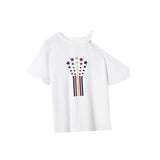 Maxbell Maxbell Women's T Shirt Summer Outfits Trendy Short Sleeve Top for Work XL
