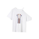 Maxbell Maxbell Women's T Shirt Summer Outfits Trendy Short Sleeve Top for Work XXL