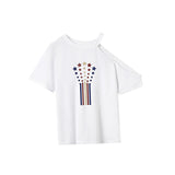 Maxbell Maxbell Women's T Shirt Summer Outfits Trendy Short Sleeve Top for Work XXL