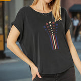 Maxbell Maxbell Women's T Shirt Summer Soft Casual Crewneck Shirt for Vacation Office Street S