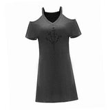 Maxbell Maxbell Women's Off The Shoulder Dress Spring Clothing for Travel Walking Daily Wear S