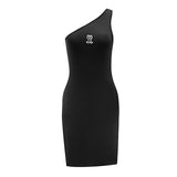 Maxbell Maxbell Women's Off The Shoulder Dress Summer Female for Shopping Daily Wear Holiday S