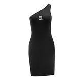 Maxbell Maxbell Women's Off The Shoulder Dress Summer Female for Shopping Daily Wear Holiday S