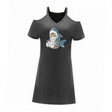 Maxbell Maxbell Women's Off Shoulder Dress Summer Teen Casual Dress for Travel Holiday Party XXL