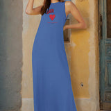 Maxbell Maxbell Women's Long Summer Dress Spring Formal Casual Dress for Walking Travel Work XL