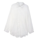 Maxbell Maxbell Sunscreen Cardigan Coat Trendy Sun Protection Clothes for Daily Party Ladies White