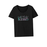 Maxbell Maxbell Womens T Shirt Summer Casual Basic Tee Shirt for Commuting Backpacking Beach XXL Black