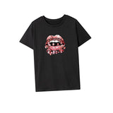 Maxbell Maxbell Women's T Shirt Summer Casual Crewneck Tee for Daily Wear Backpacking Office XXL Black