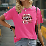 Maxbell Maxbell Women's T Shirt Summer Casual Crewneck Tee for Daily Wear Backpacking Office S Rose Pink
