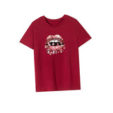 Maxbell Maxbell Women's T Shirt Summer Casual Crewneck Tee for Daily Wear Backpacking Office XXL Red