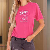 Maxbell Maxbell Women's T Shirt Summer Regular Neck Tee for Vacation Hiking Walking S Rose Pink