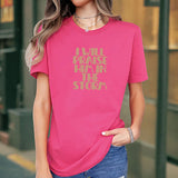 Maxbell Maxbell Womens T Shirt Summer Ladies Crewneck Shirt for Holiday Traveling Daily Wear M Rose Pink