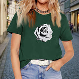 Maxbell Maxbell T Shirt for Women Summer Soft Basic Tee Shirt for Backpacking Holiday Office XL Green