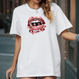 Maxbell Maxbell T Shirt for Women Summer Souvenir Crewneck Tee for Camping Vacation Shopping XL White