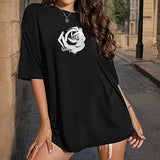 Maxbell Maxbell Womens T Shirt Summer Costume Basic Tee Shirt for Traveling Daily Wear Beach S Black