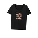 Maxbell Maxbell T Shirt for Women Summer Costume Short Sleeve Top for Office Walking Holiday XL Black