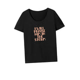 Maxbell Maxbell T Shirt for Women Summer Costume Short Sleeve Top for Office Walking Holiday XL Black