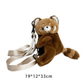 4xPanda Plush Backpack Casual Daypack Shoulder Purse for Party Shopping Street S