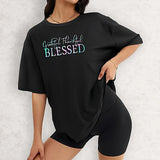 Maxbell Maxbell Women's T Shirt Summer Activewear Soft Basic Tee for Street Beach Daily Wear XXL Black